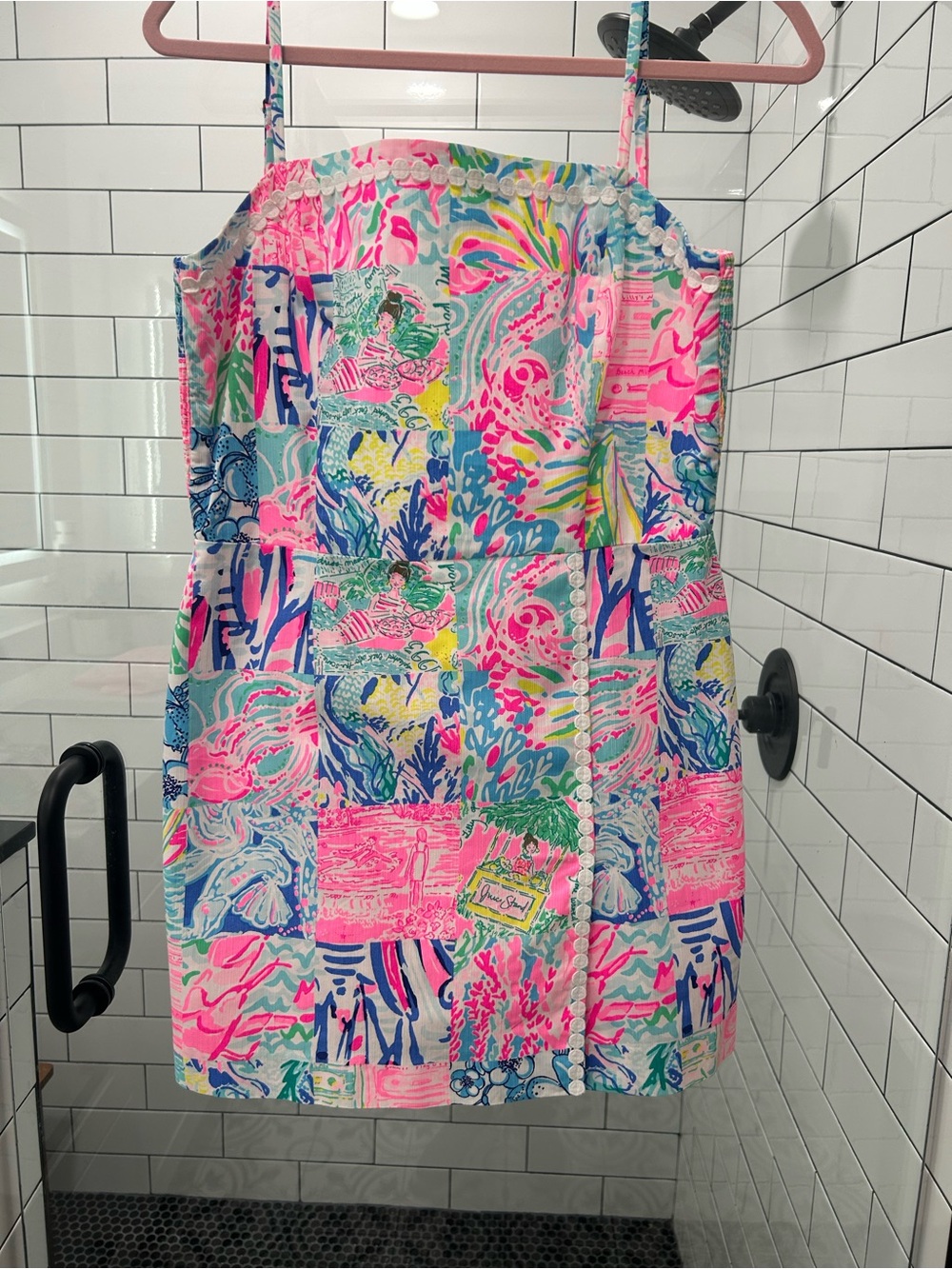 EUC Lilly Pulitzer Jesse Patchwork romper size 4